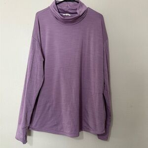 Marika Purple Turtleneck Active top